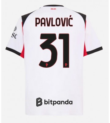 AC Milan Strahinja Pavlovic #31 Replik Auswärtstrikot 2025-26 Kurzarm
